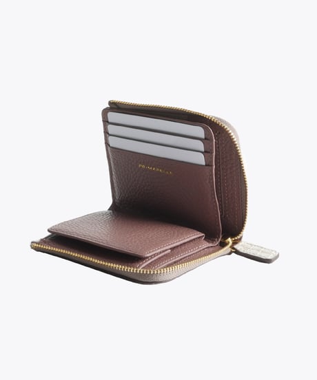 Crocodile L-shaped Zipper Mini Wallet【322981】日本製