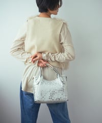Lamb Leather Mesh Tote Bag（S）【031320】日本製