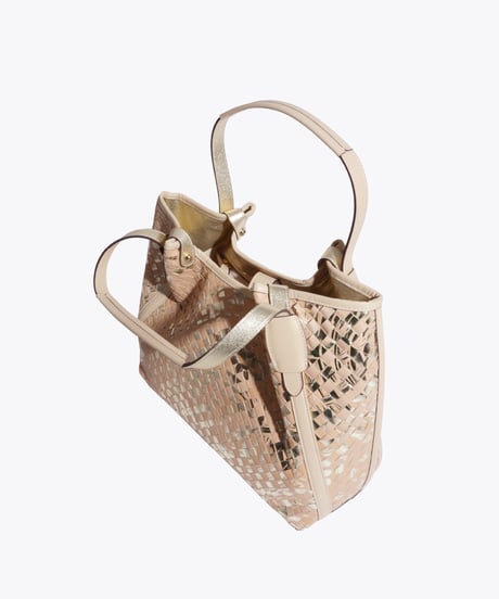 Lamb Leather Mesh Tote Bag（L）【031198】日本製 A4