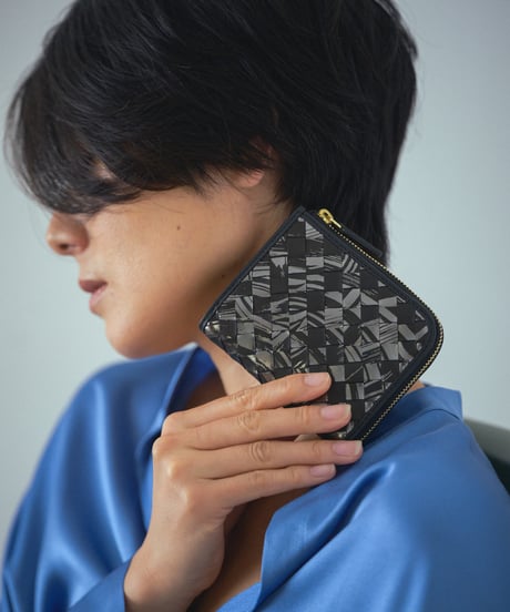 Lamb Leather L-shaped Zipper Mini Wallet【322853】日本製