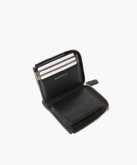 Lamb Leather L-shaped Zipper Mini Wallet【322853】日本製