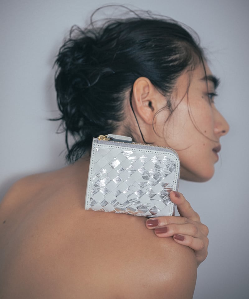 Lamb Leather L-shaped Zipper Mini Wallet【322853