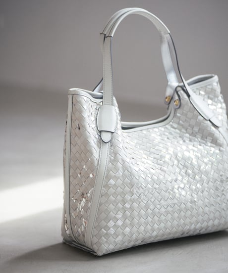 Lamb Leather Mesh Tote Bag（L）【031198】日本製 A4