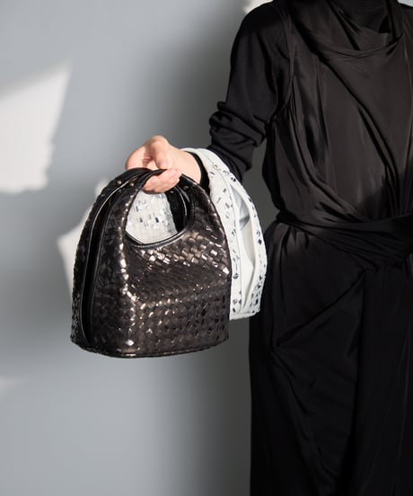 Lamb Leather Mesh 2way bag【322823】日本製