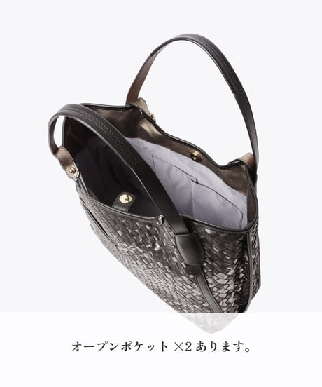 Lamb Leather Mesh Tote Bag（L）【031198】日本製 A4