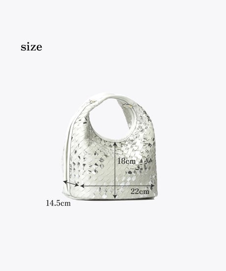 Lamb Leather Mesh 2way bag【322823】日本製