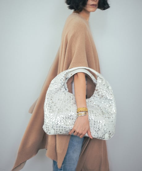Lamb Leather Mesh Hobo【322822】日本製