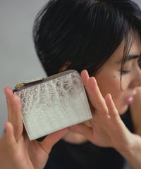 Crocodile L-shaped Zipper Mini Wallet【322981】日本製