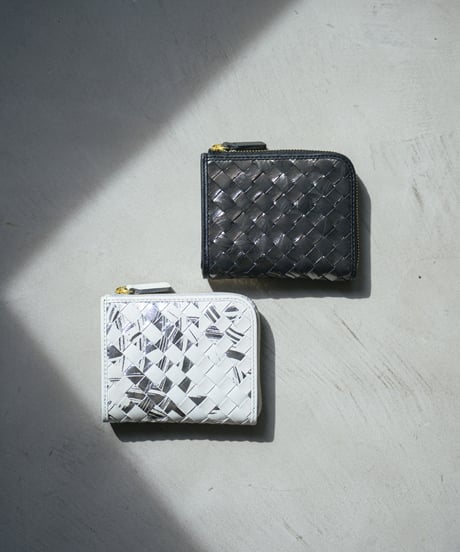 Lamb Leather L-shaped Zipper Mini Wallet【322853】日本製