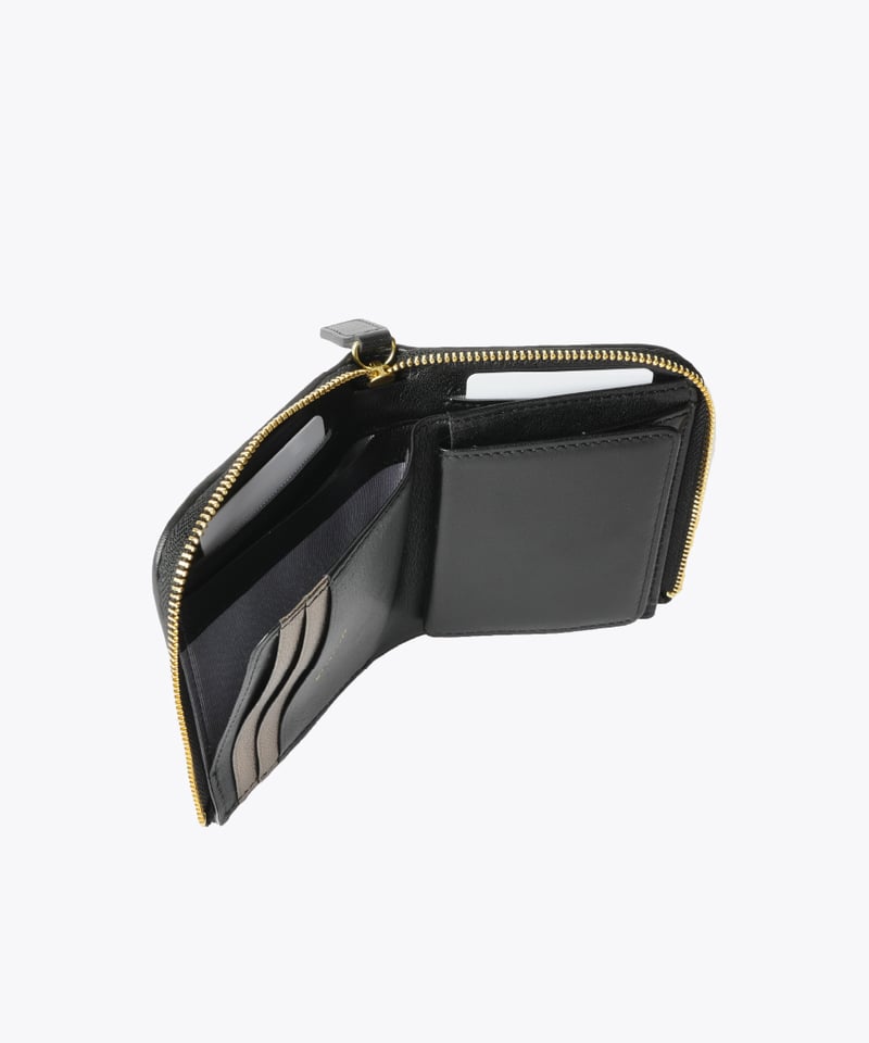 Lamb Leather L-shaped Zipper Mini Wallet【322853