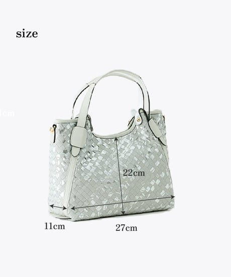 Lamb Leather Mesh Tote Bag（S）【031320】日本製