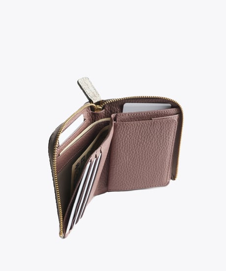 Crocodile L-shaped Zipper Mini Wallet【322981】日本製