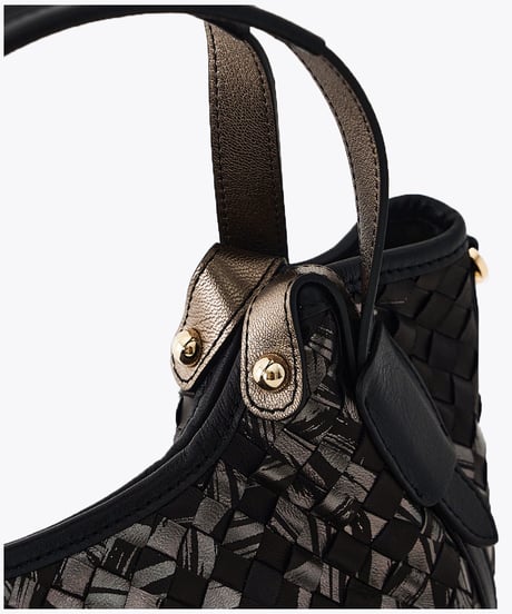 Lamb Leather Mesh Tote Bag（S）【031320】日本製