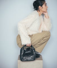 Lamb Leather Mesh 2way bag【322823】日本製