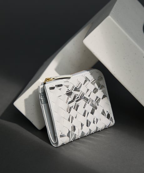Lamb Leather L-shaped Zipper Mini Wallet【322853】日本製