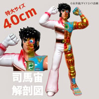 特大ソフビ鋼鉄ジーグ司馬宙解剖図 40cm vinyl figure Jeeg Hiyoshi Anatomy