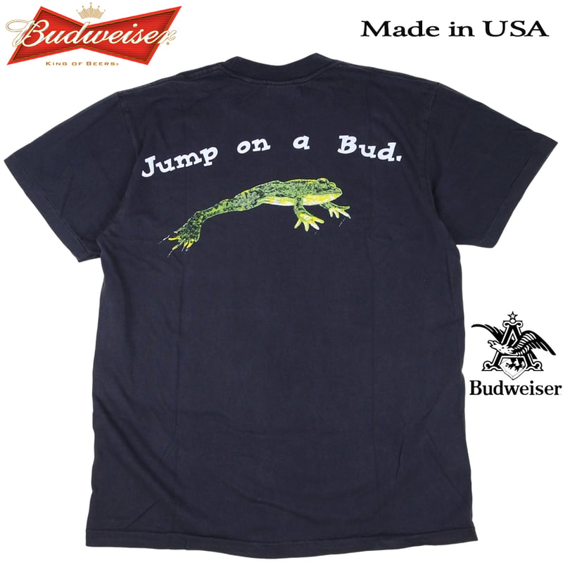 Budweiser バドワイザー Tシャツ ブラック Lサイズ 半袖 アメリカ