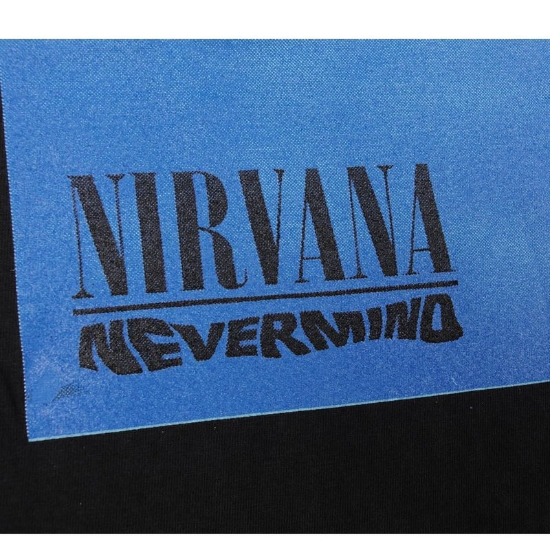 NIRVANA ニルヴァーナ Tシャツ USA製 ブラック Lサイズ NEVERMIND 赤