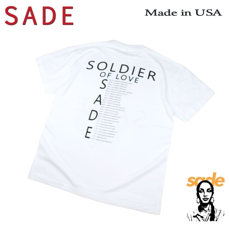 SADE シャーデー Tシャツ USA製 半袖 ホワイト L サイズ バンドT