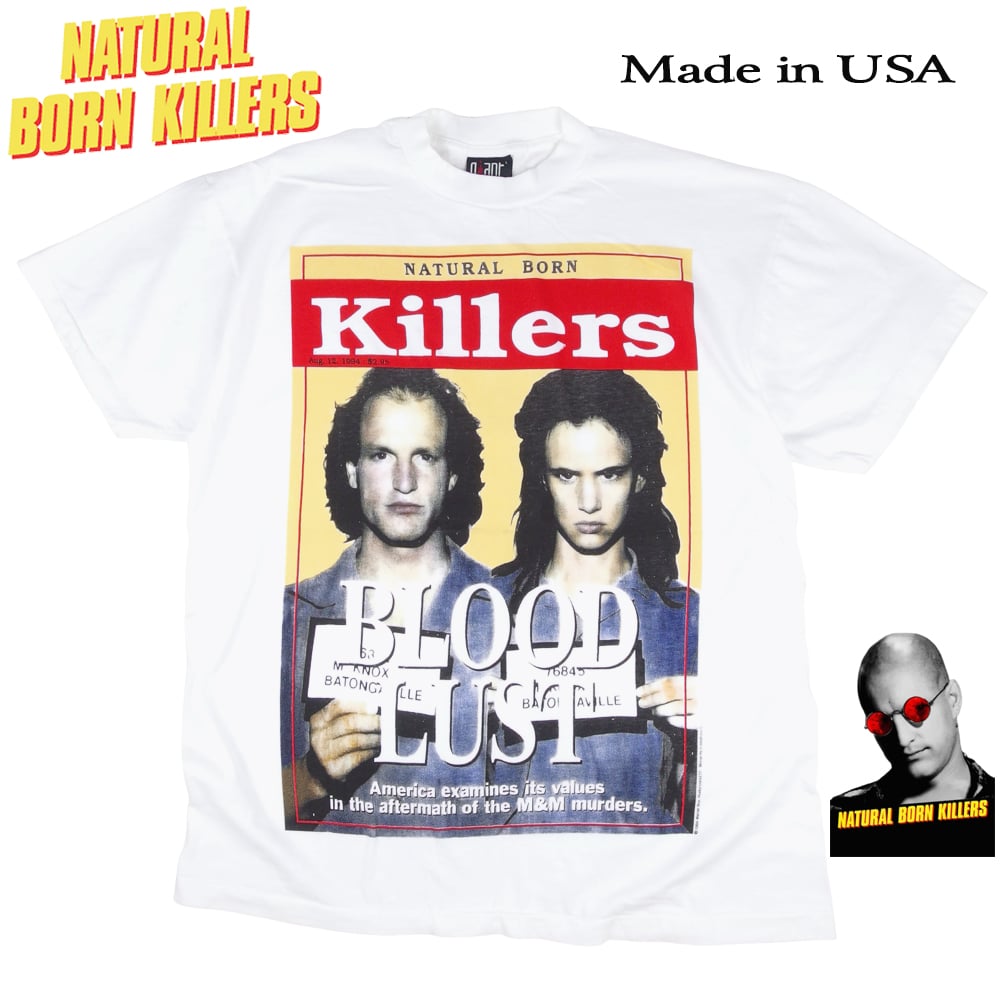 ナチュラルボーンキラーズ 1994年 ムービー Tシャツ USA製 ホワイト