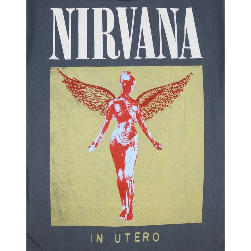 NIRVANA ニルバーナ Tシャツ IN UTERO グレー ニルヴァーナ バンドT