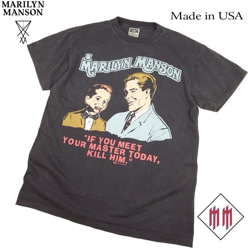 MARILYN MANSON マリリンマンソン Tシャツ USA 半袖 ポリス MARILYN MANSON マリリンマンソン Tシャツ USA 半袖 ポリス