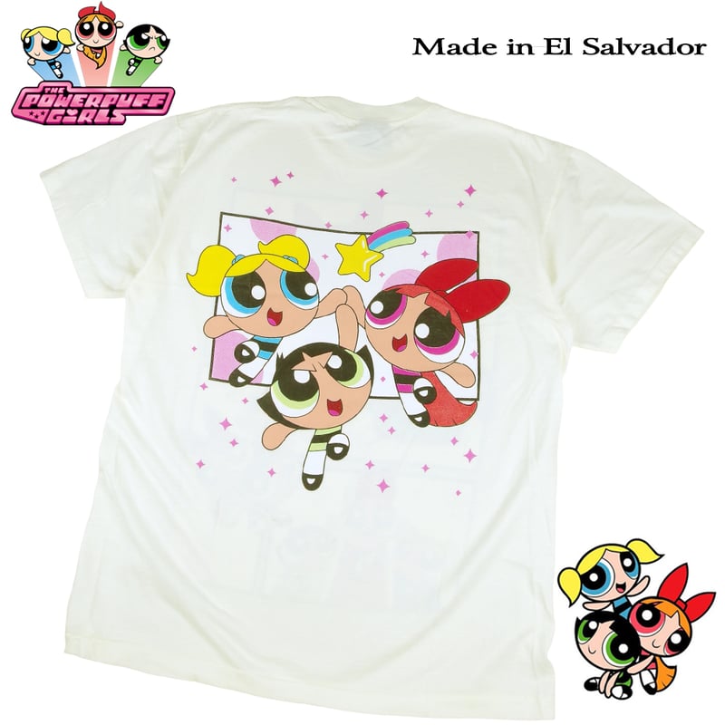 THE POWERPUFF GIRLS パワーパフガールズ Tシャツ アイボリー Lサイズ