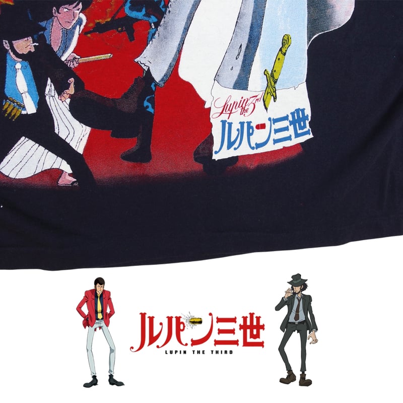 Lupin the 3rd ルパン三世 Tシャツ ブラック Lサイズ 半袖 アメコミ