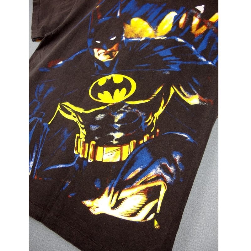 80's DCコミック アメコミ バッドマン Tシャツ フェード 墨黒 極上バットマン ダークナイト ジョーカーTシャツ MOVIE Tシャツ
