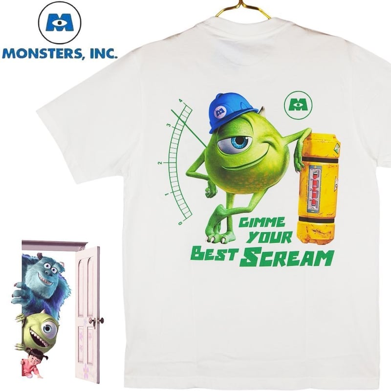 モンスターズインク Monsters Inc Tシャツ ホワイト サリー マイク