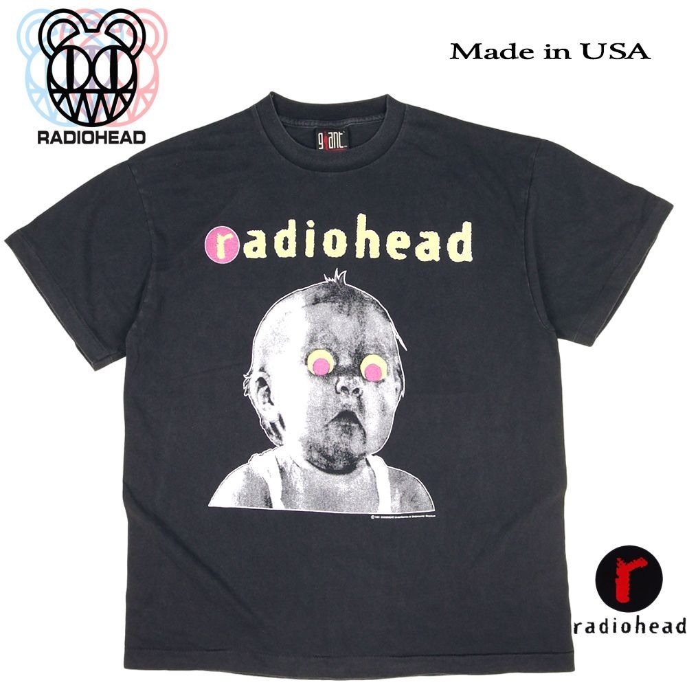 radiohead レディオヘッド Tシャツ USA製 ブラック Lサイズ Made in U