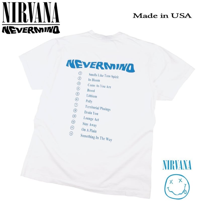 NIRVANA ニルヴァーナ Tシャツ USA製 ホワイト Lサイズ ニルバーナ