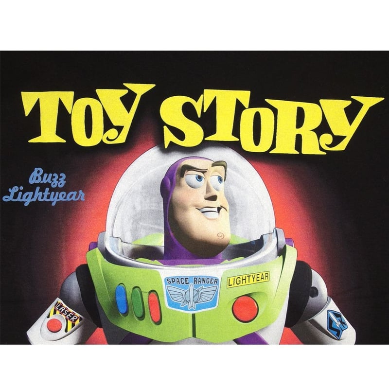 TOY STORY トイストーリー Tシャツ ブラック ウッディ バズライト