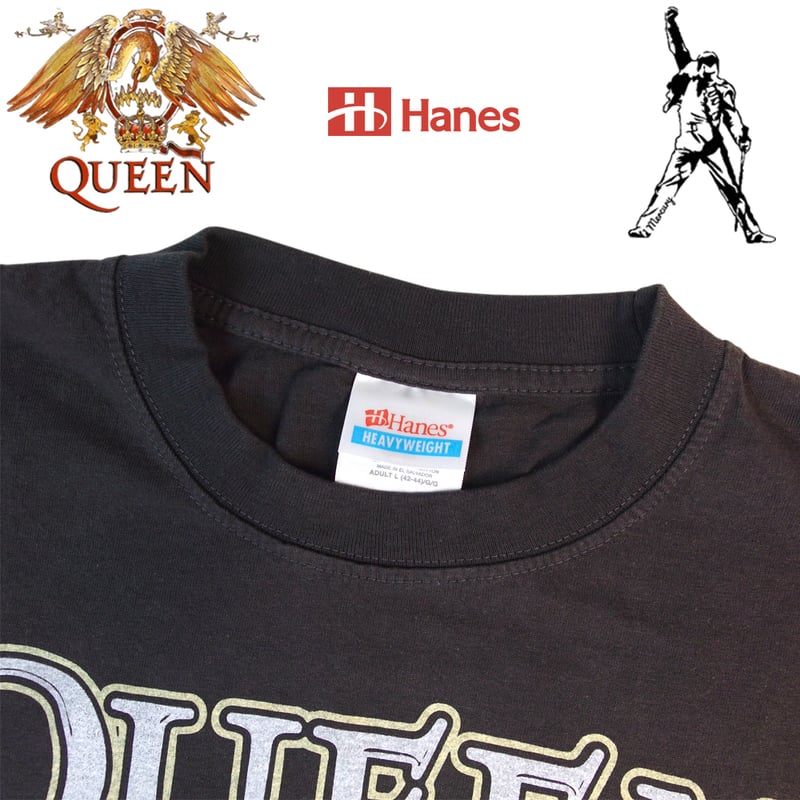 QUEEN クイーン Tシャツ チャコール バンドT ロックT メンズ