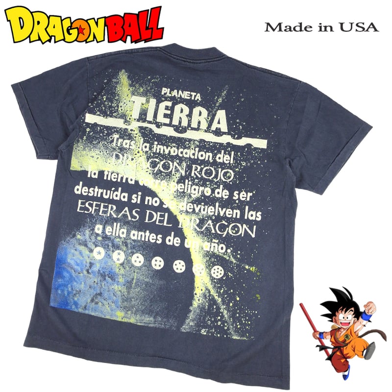 DRAGON BALL Tシャツ ドラゴンボール アニメ ブラック USA ブルマ