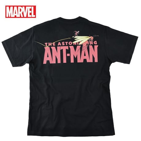 MARVEL マーベル Tシャツ アントマン メンズ ANTMAN 半袖 映画T アメコミ アベンジャーズ ドクターストレンジ キャプテンアメリカ キャラクター プリント ブラック eplus1153