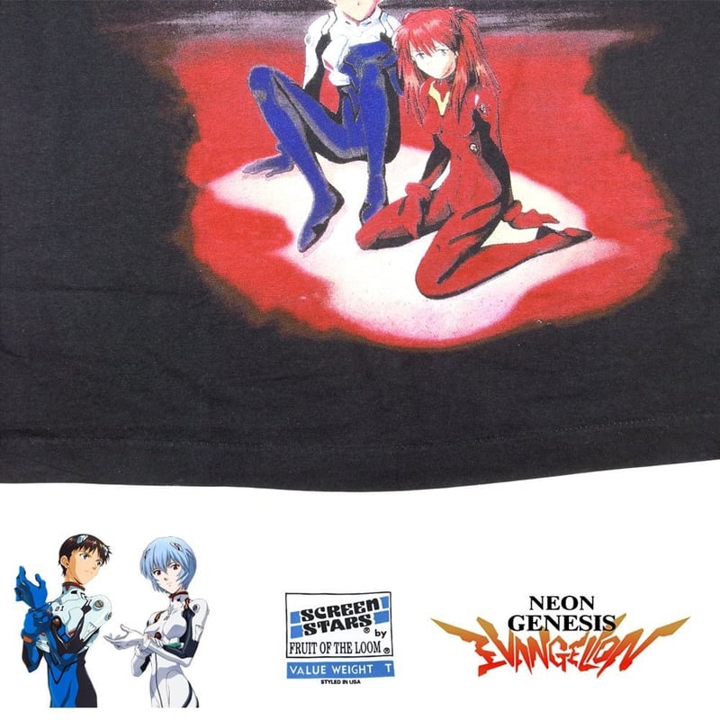 EVANGELION Tシャツ 新世紀 エヴァンゲリオン アニメ ブラック Lサイズ