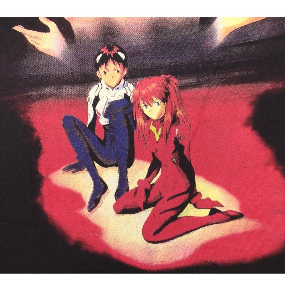 EVANGELION Tシャツ 新世紀 エヴァンゲリオン アニメ ブラック Lサイズ