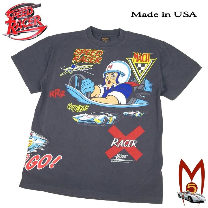 SPEED RACER スピードレーサー Tシャツ マッハGOGO 1967 チャコール Lサ SPEED RACER スピードレーサー Tシャツ マッハGOGO 1967 チャコール Lサ