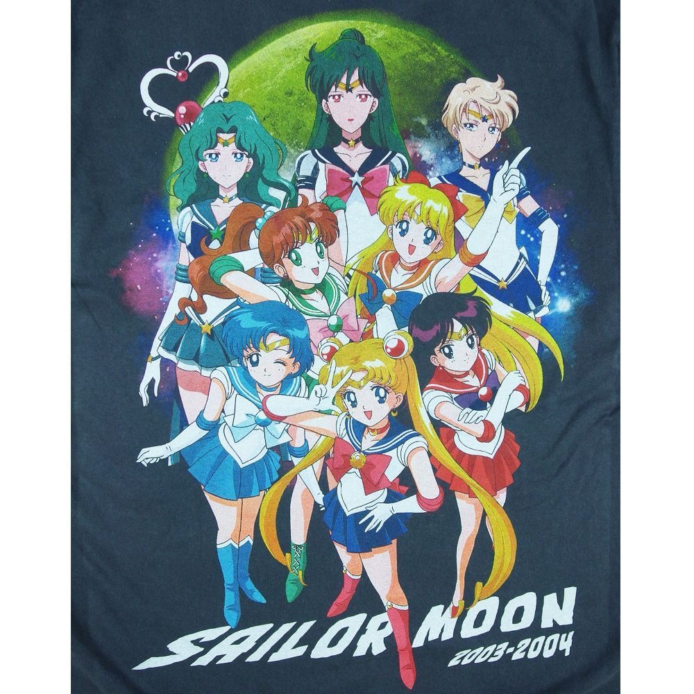 美少女戦士 セーラームーン Tシャツ USA製 アニメ ブラック Lサイズ