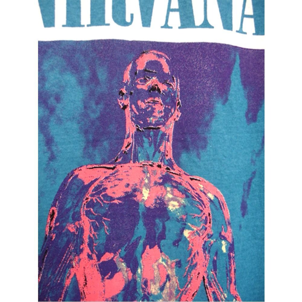 にるばな NIRVANA ニルヴァーナ Tシャツ SILVER アメリカ製 ホワイト Lサイズ