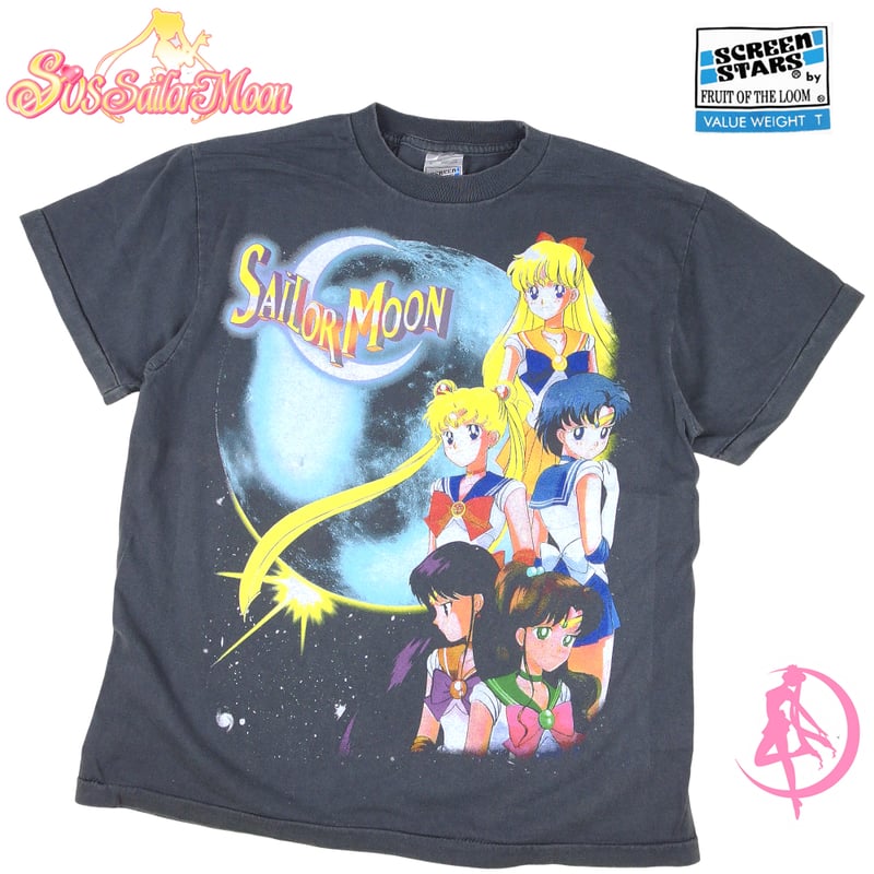 美少女戦士 セーラームーン Tシャツ アニメ ブラック Lサイズ 半袖