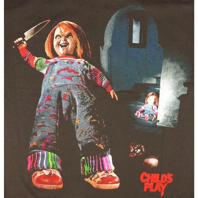 CHUCKY チャイルドプレイ チャッキー Tシャツ チャコール childplay