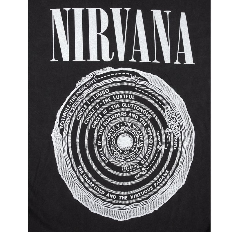 NIRVANA ニルバーナ ロンT 長袖 Tシャツ TULTEX製 ブラック