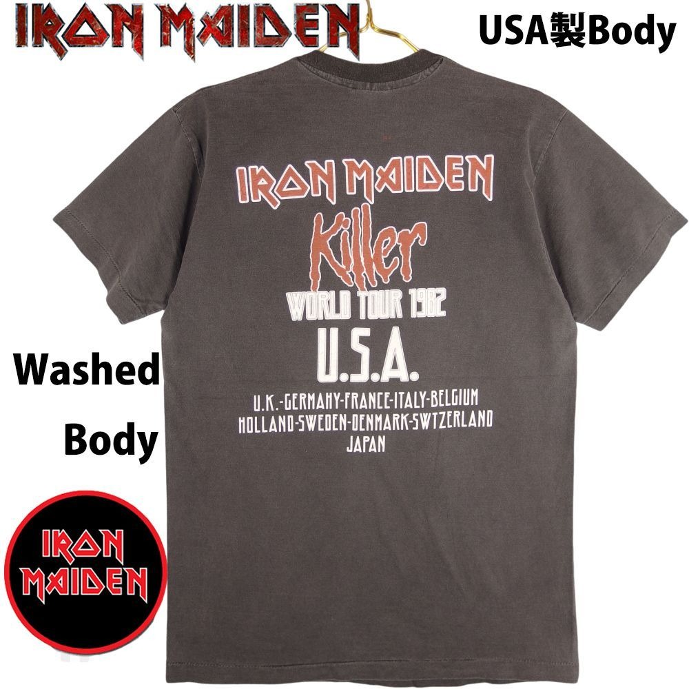IRON MAIDEN アイアンメイデン Tシャツ USA製 半袖 ウォッシュ 