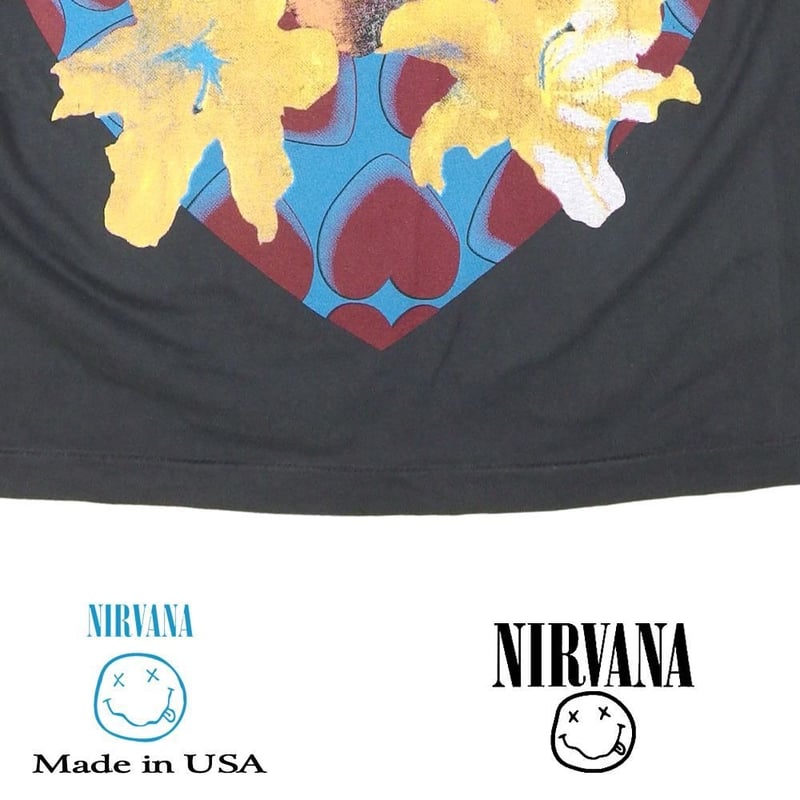 NIRVANA ニルヴァーナ ロンT 長袖 Tシャツ ハートシェイプ USA製
