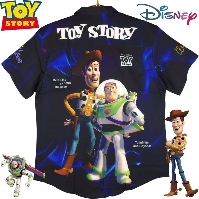バズ・ライトイヤー アロハシャツ TOY STORY トイストーリー アロハシャツ ハワイアンシャツ 開襟シャツ