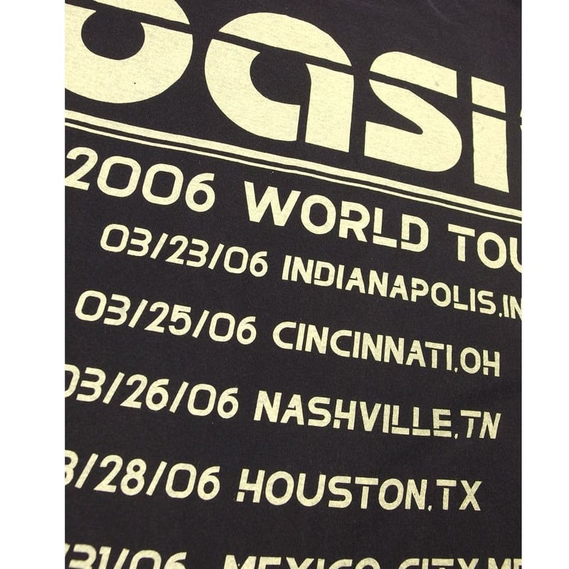 oasis オアシス Tシャツ OASIS ブラック Lサイズ ロックバンド ロック
