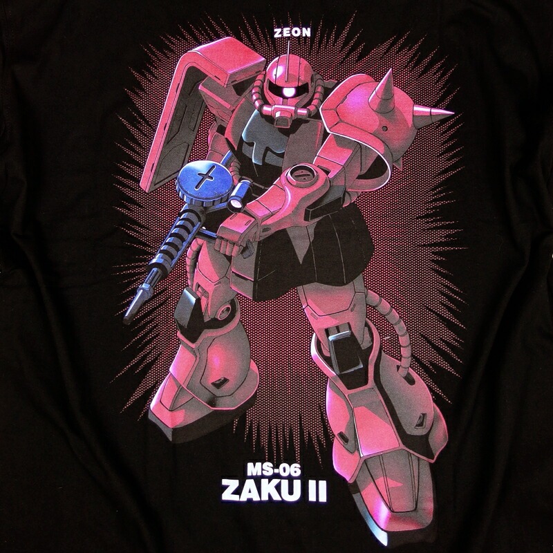 GUNDAM シャア専用 ザク ロンT ガンダム 長袖Tシャツ メンズ 機動戦士
