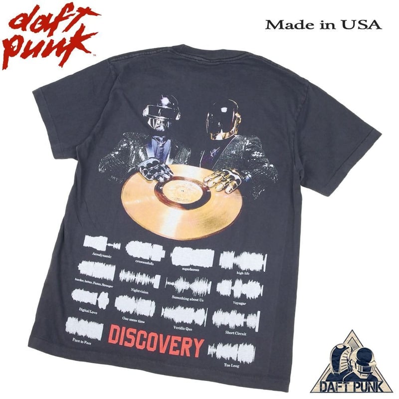 daf tpunk ダフトパンク Tシャツ DAFT PUNK ブラック Lサイズ フランス